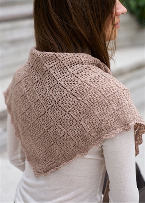 Misty medium pointelle scarf Beige Melange Neo Noir 